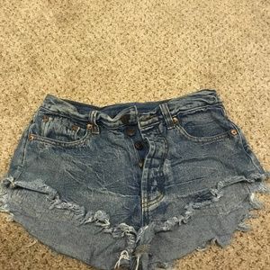 denim shorts
